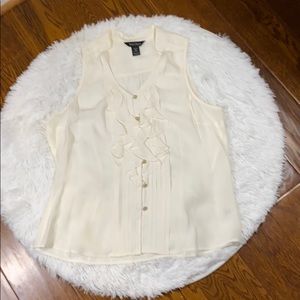 WHBM Silk Sleeveless Blouse